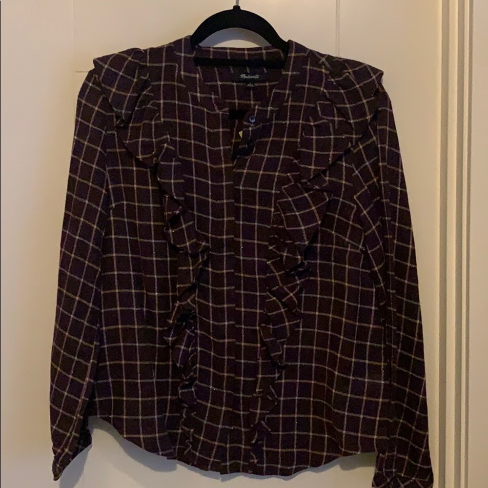 Madewell plaid blouse
